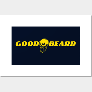 Good Beard Skull and Beard Posters and Art